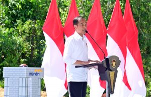 Presiden Jokowi Lakukan Groundbreaking Gedung Kantor Bank Mandiri di IKN