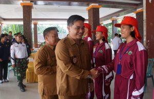 Emban Tugas HUT RI Ke-81 Putra-Putri Terbaik dari Lima Kecamatan Resmi Ikuti Pusdiklat Paskibraka