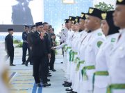 Wakil Gubernur Seno Aji Kukuhkan 40 Anggota Paskibraka Kaltim Tahun 2026